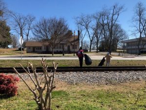 Cleaning up litter in Clayton County